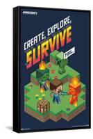 Minecraft - Create, Explore, Survive 2-Trends International-Framed Stretched Canvas