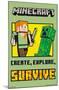 Minecraft - Create, Explore, Survive-Trends International-Mounted Poster