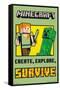 Minecraft - Create, Explore, Survive-Trends International-Framed Stretched Canvas