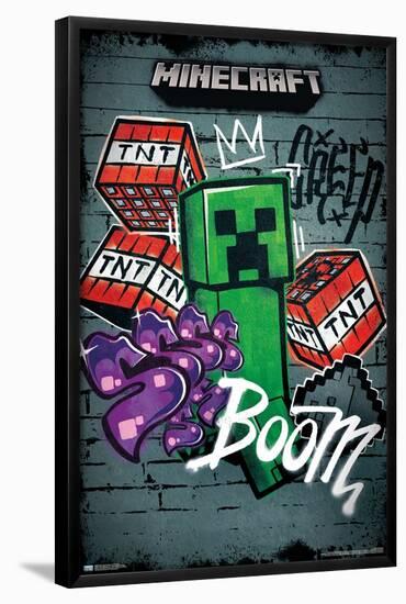 Minecraft - Creeper Do Not Enter-Trends International-Framed Poster