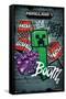 Minecraft - Creeper Do Not Enter-Trends International-Framed Stretched Canvas