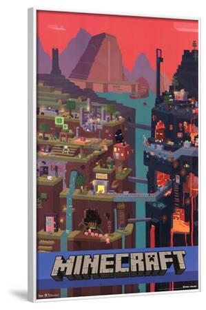 Minecraft Cube Posters Allposters Com Minecraft Cube Posters Allposters Com