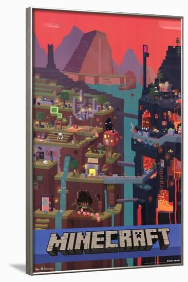 Minecraft Cube-null-Framed Poster