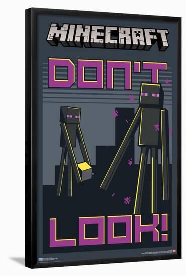 Minecraft - Don't Look-Trends International-Framed Poster