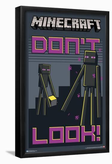 Minecraft - Don't Look-Trends International-Framed Poster