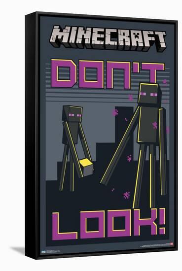 Minecraft - Don't Look-Trends International-Framed Stretched Canvas