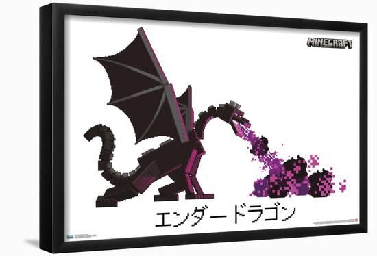 Minecraft - Ender Dragon-Trends International-Framed Poster