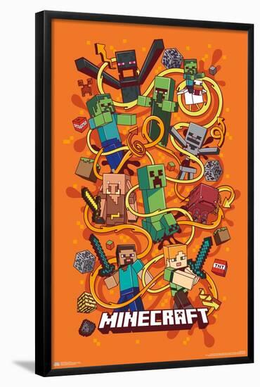 Minecraft - Funtage-Trends International-Framed Poster