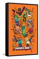 Minecraft - Funtage-Trends International-Framed Stretched Canvas