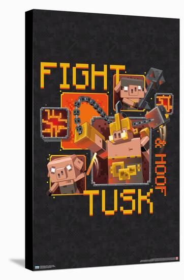 Minecraft: Legends - Fight Tusk & Hoof-Trends International-Stretched Canvas