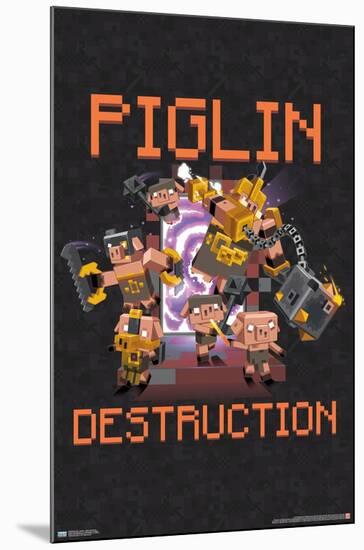 Minecraft: Legends - Piglin Destruction-Trends International-Mounted Poster