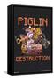 Minecraft: Legends - Piglin Destruction-Trends International-Framed Stretched Canvas