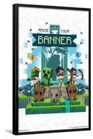 Minecraft: Legends - Raise Your Banner-Trends International-Framed Poster