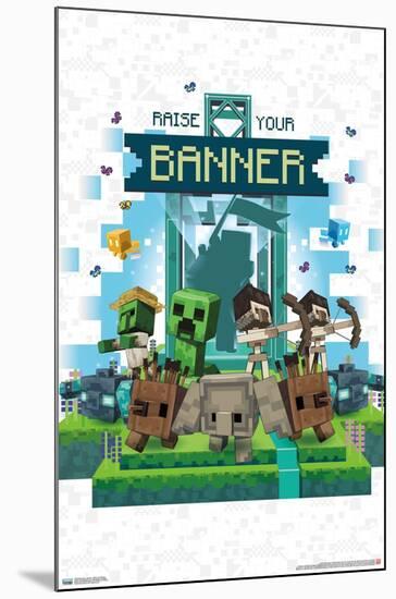 Minecraft: Legends - Raise Your Banner-Trends International-Mounted Poster