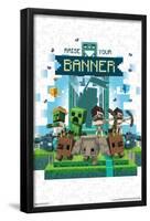 Minecraft: Legends - Raise Your Banner-Trends International-Framed Poster