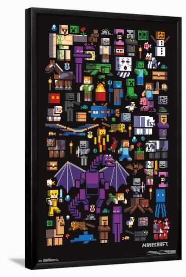 Minecraft - Mobbery-null-Framed Standard Poster