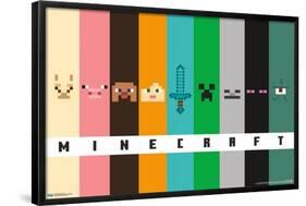 Minecraft - Pixel Bars-Trends International-Framed Poster