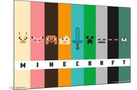 Minecraft - Pixel Bars-Trends International-Mounted Poster