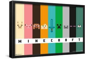 Minecraft - Pixel Bars-Trends International-Framed Poster