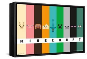 Minecraft - Pixel Bars-Trends International-Framed Stretched Canvas