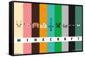 Minecraft - Pixel Bars-Trends International-Framed Stretched Canvas