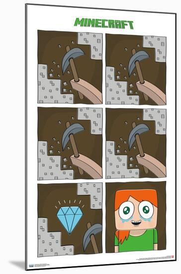 Minecraft - Simple Comic Alex Cry-Trends International-Mounted Poster