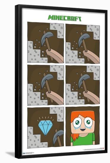 Minecraft - Simple Comic Alex Cry-Trends International-Framed Poster