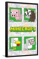 Minecraft - Simple Comic Animal Grid-Trends International-Framed Poster