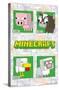 Minecraft - Simple Comic Animal Grid-Trends International-Stretched Canvas