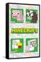 Minecraft - Simple Comic Animal Grid-Trends International-Framed Stretched Canvas