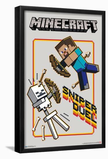 Minecraft - Sniper Duel-Trends International-Framed Poster