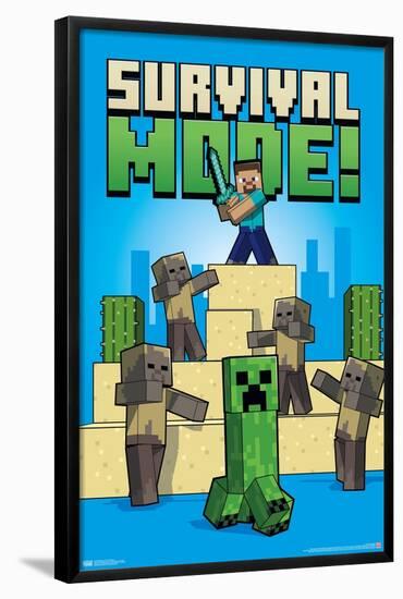 Minecraft - Survival Mode-Trends International-Framed Poster