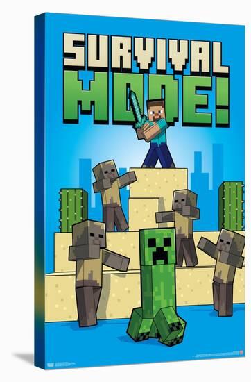 Minecraft - Survival Mode-Trends International-Stretched Canvas