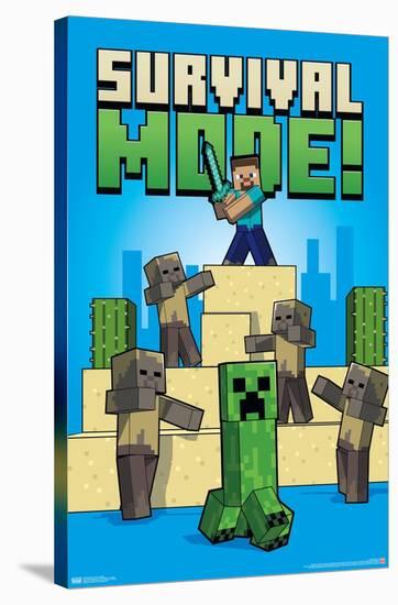 Minecraft - Survival Mode-Trends International-Stretched Canvas