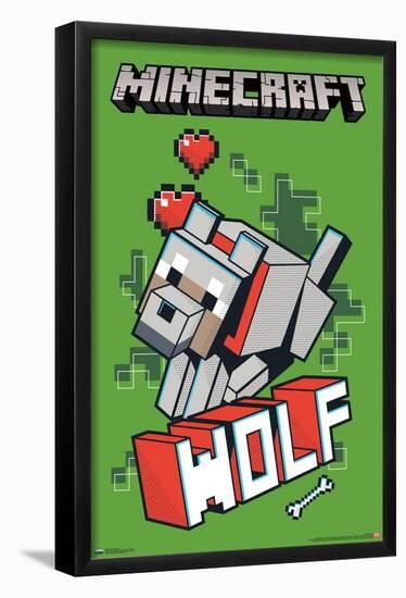 Minecraft - Wolf-Trends International-Framed Poster