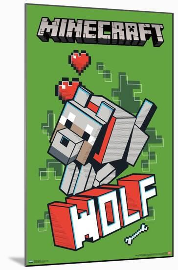 Minecraft - Wolf-Trends International-Mounted Poster