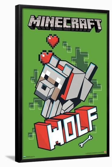 Minecraft - Wolf-Trends International-Framed Poster