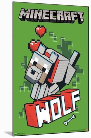 Minecraft - Wolf-Trends International-Mounted Poster