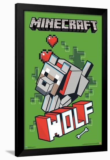 Minecraft - Wolf-Trends International-Framed Poster