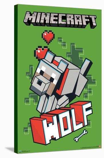 Minecraft - Wolf-Trends International-Stretched Canvas