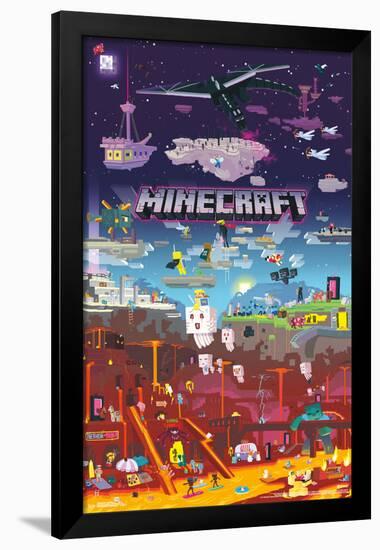 MINECRAFT - WORLD BEYOND-null-Framed Poster