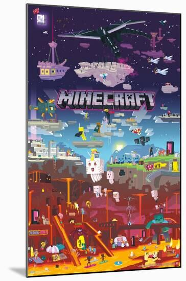 Minecraft - World Beyond-Trends International-Mounted Poster