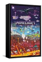 Minecraft - World Beyond-Trends International-Framed Stretched Canvas