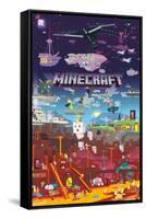 Minecraft - World Beyond-Trends International-Framed Stretched Canvas