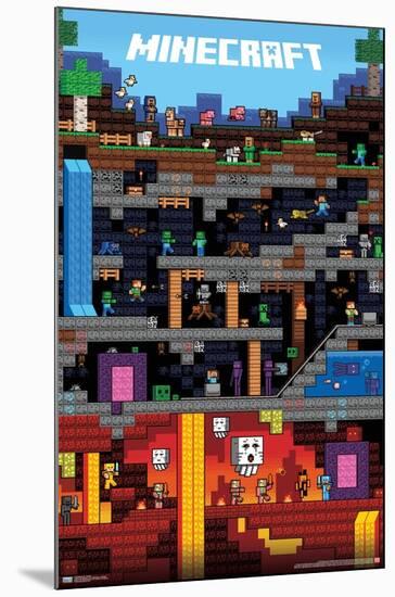 Minecraft - Worldly-Trends International-Mounted Poster