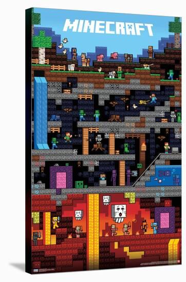 Minecraft - Worldly-Trends International-Stretched Canvas