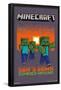 Minecraft - Zombies Around-Trends International-Framed Poster