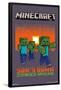 Minecraft - Zombies Around-Trends International-Framed Poster