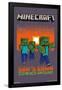 Minecraft - Zombies Around-Trends International-Framed Poster