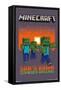 Minecraft - Zombies Around-Trends International-Framed Stretched Canvas